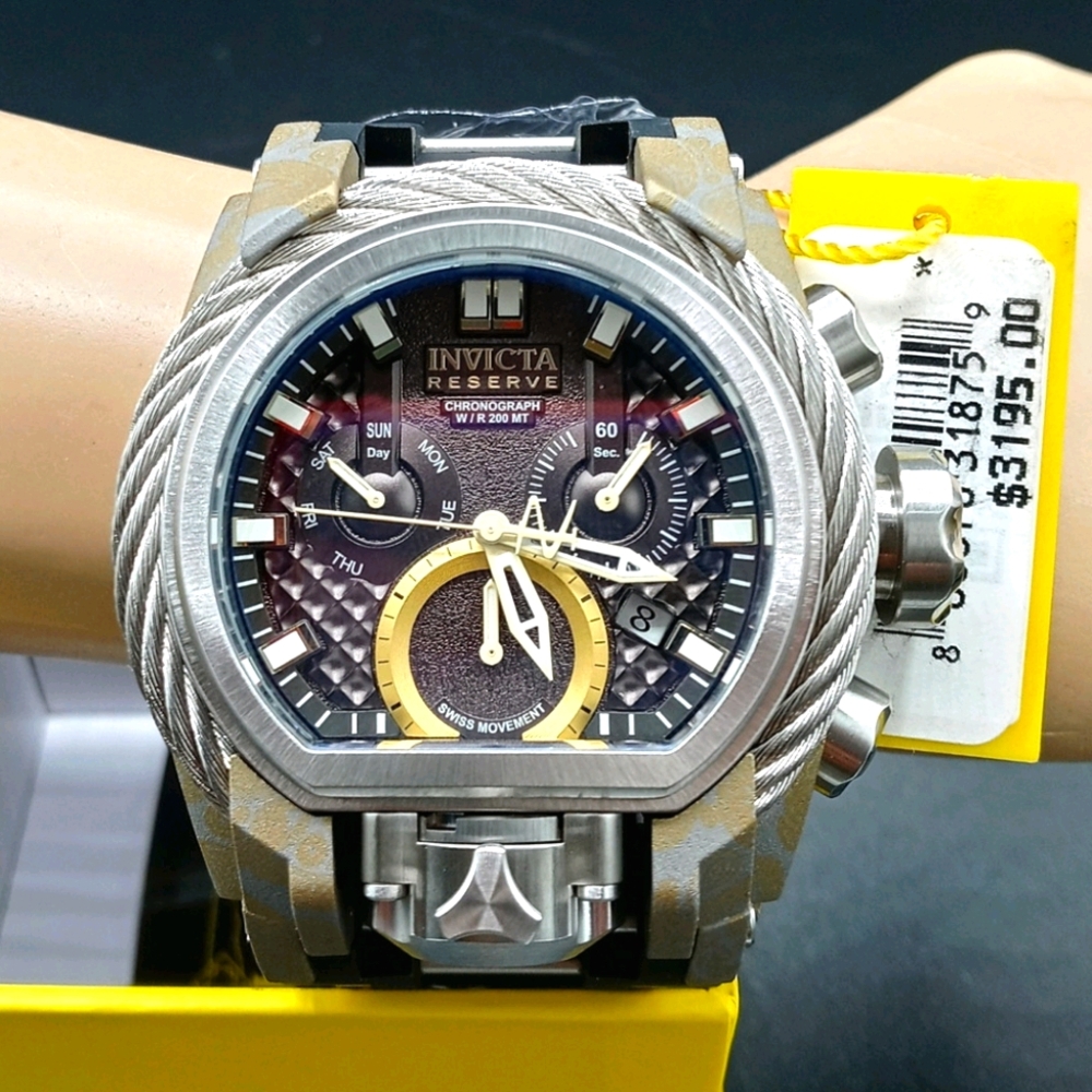 FIRM PRICE-ON SALE-INVICTA SWISS HYDROPLATED WATCH